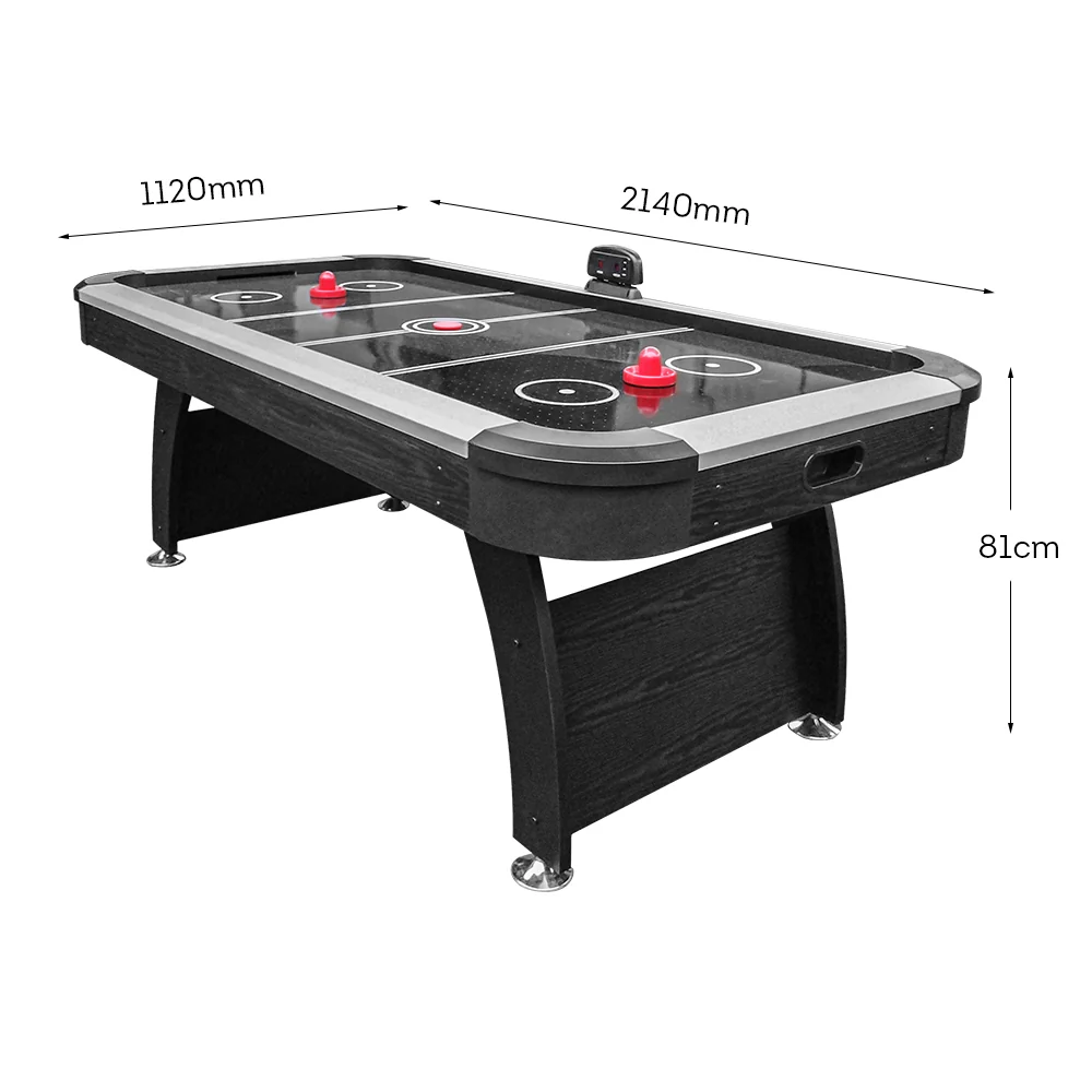 AIRMAX AH13 7FT Air Hockey Table LED Electronic Scoring System - Black - Image 10