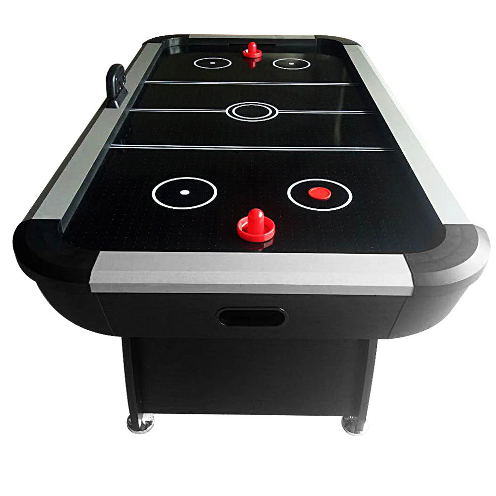 AIRMAX AH13 7FT Air Hockey Table LED Electronic Scoring System - Black - Image 6