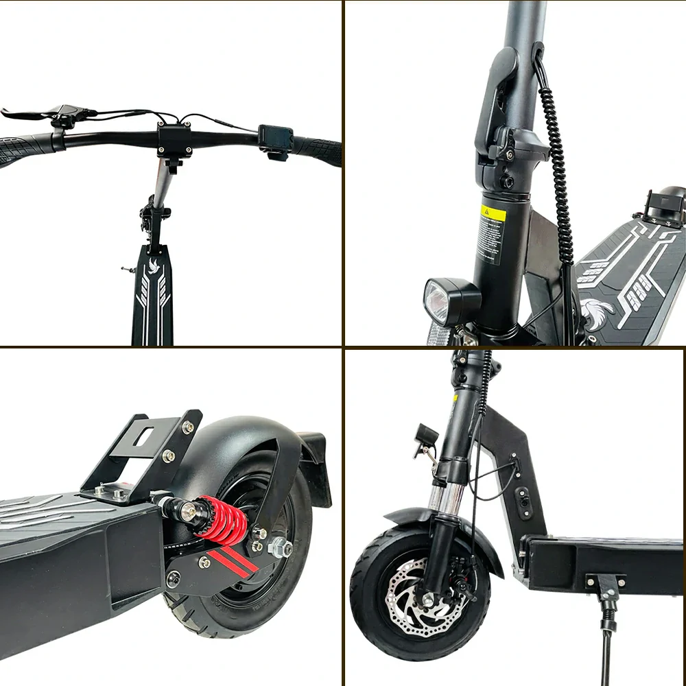 AKEZ DT08 500W 48V 13Ah Max Speed 40KM/H Adult Commuter - Black - Image 3