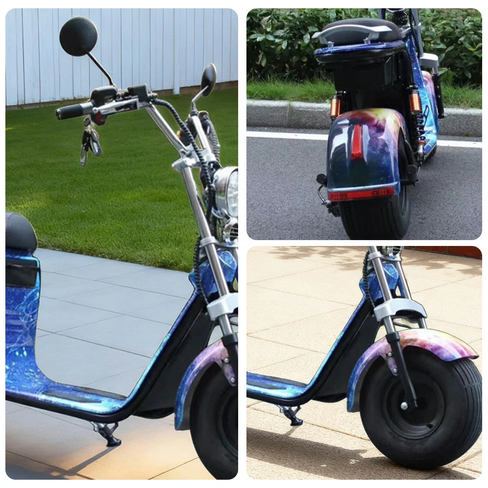 AKEZ Harley Electric Scooter 60V 1500W/2000W Brushless Motor, Dual Removable Lithium Battery,  Rear Storage Backrest Design Cruise at 25km/h - Unlock More Power (Details Inside)* - Image 3