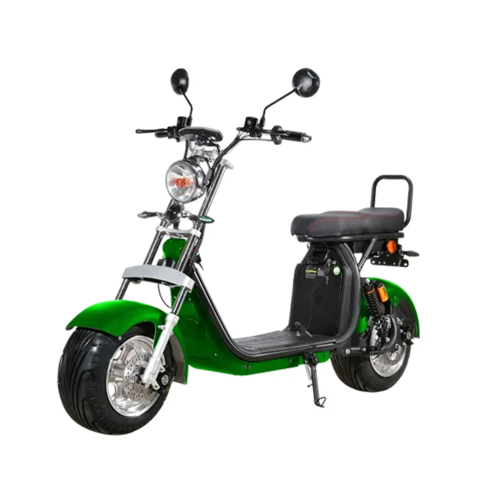 AKEZ Harley Electric Scooter 60V 1500W/2000W Brushless Motor, Dual Removable Lithium Battery, 10-inch Aluminium Rims Cruise at 25km/h - Unlock More Power (Details Inside)*