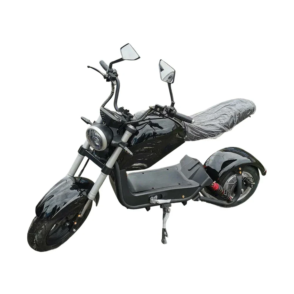 AKEZ Harley Harley Electric Bike 60V 1500W/2000W Brushless Motor, Lithium Battery, Dual Suspension, 10-inch Tyres Cruise at 25km/h - Unlock More Power (Details Inside)*