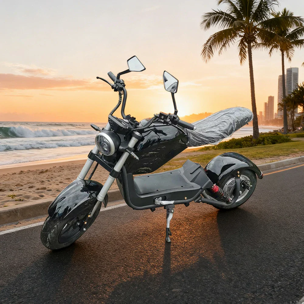 AKEZ Harley Harley Electric Bike 60V 1500W/2000W Brushless Motor, Lithium Battery, Dual Suspension, 10-inch Tyres Cruise at 25km/h - Unlock More Power (Details Inside)* - Image 2