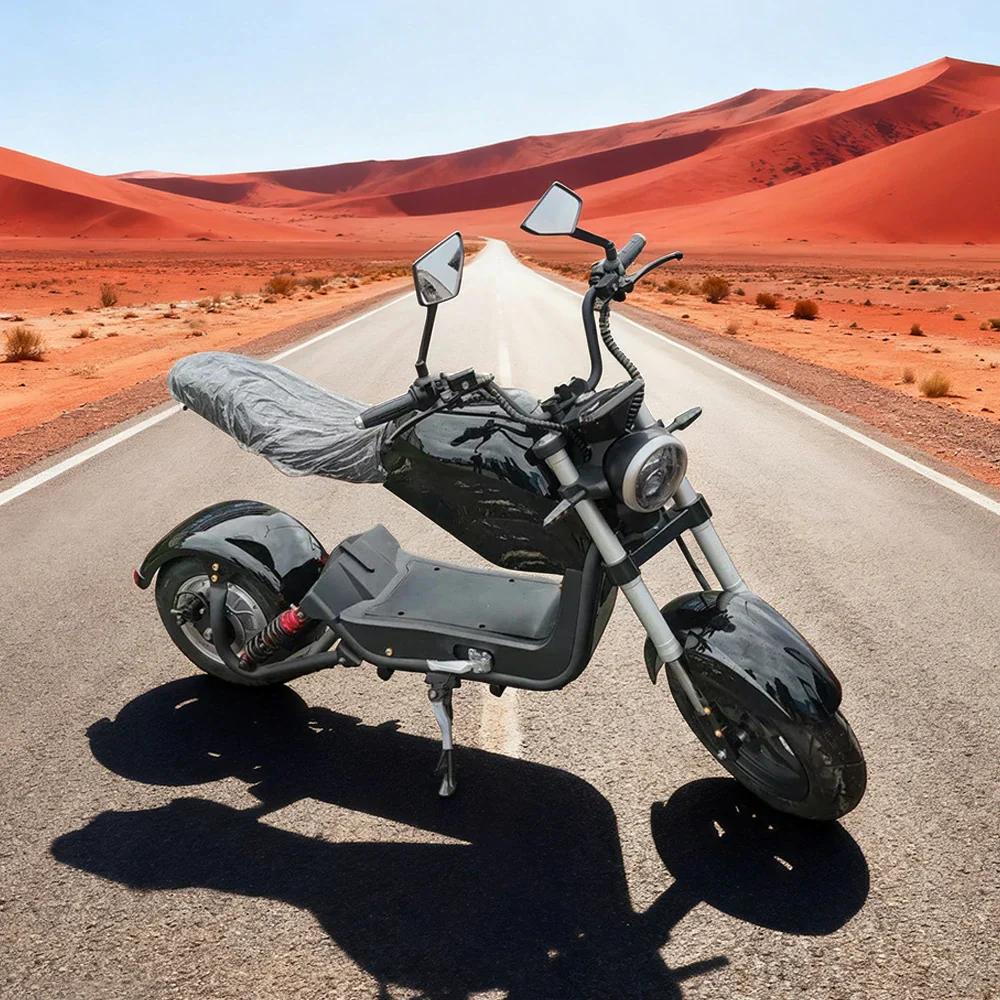 AKEZ Harley Harley Electric Bike 60V 1500W/2000W Brushless Motor, Lithium Battery, Dual Suspension, 10-inch Tyres Cruise at 25km/h - Unlock More Power (Details Inside)* - Image 4
