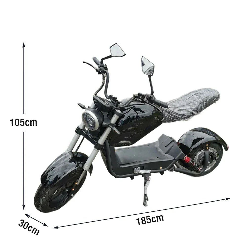 AKEZ Harley Harley Electric Bike 60V 1500W/2000W Brushless Motor, Lithium Battery, Dual Suspension, 10-inch Tyres Cruise at 25km/h - Unlock More Power (Details Inside)* - Image 5