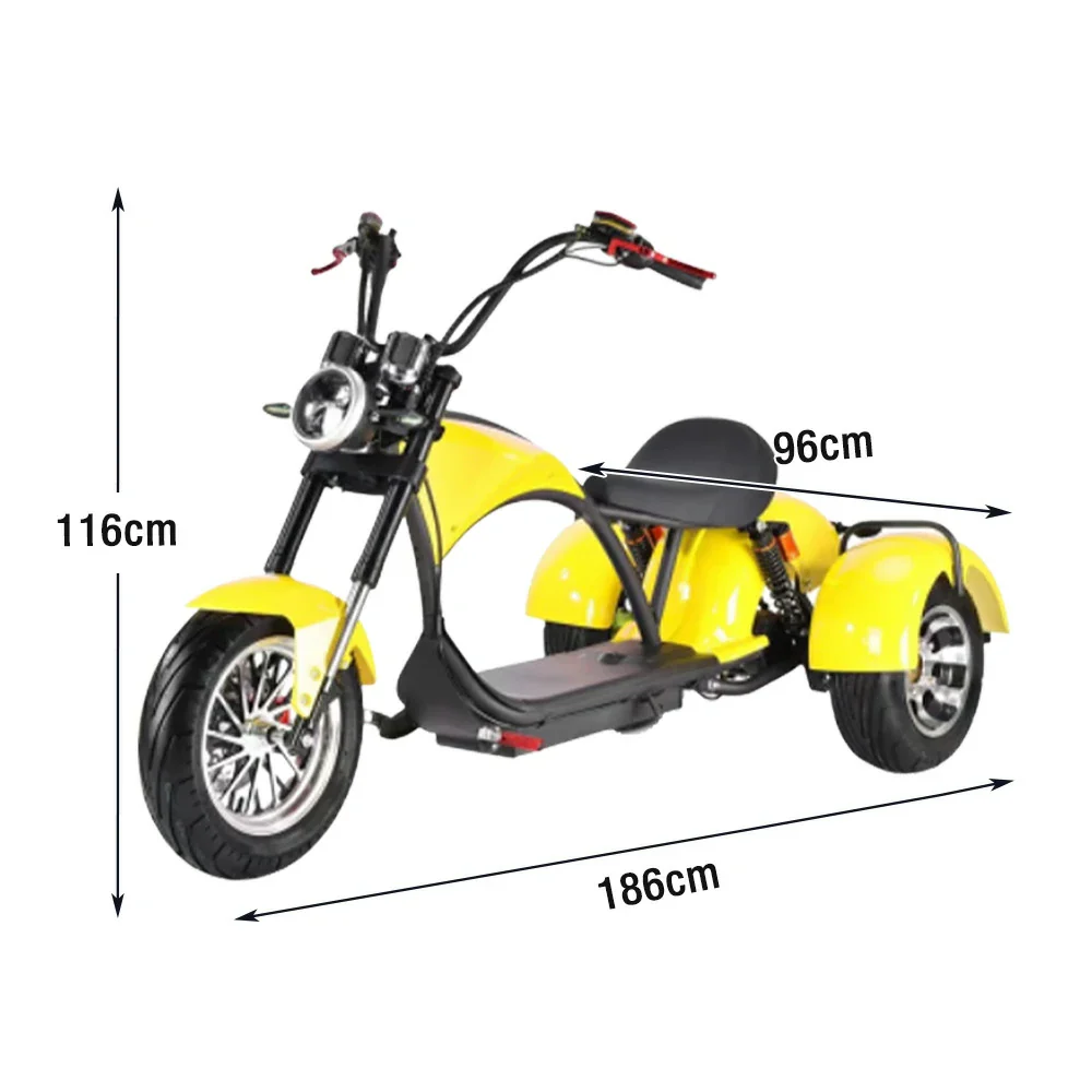 AKEZ Harley Harley Electric Bike 60V 2000W Brushless Motor, Removable Lithium Battery, 12-inch Tyres, Dual Suspension Cruise at 25km/h - Unlock More Power (Details Inside)* - Image 5