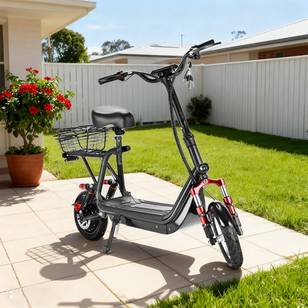 AKEZ Harley Electric Bike 48V 800W Brushless Motor, Removable Lithium Battery, 6-inch Tyres, Aluminium Suspension Single-Bar Foldable Handlebar Cruise at 25km/h - Unlock More Power (Details Inside)* - Image 4