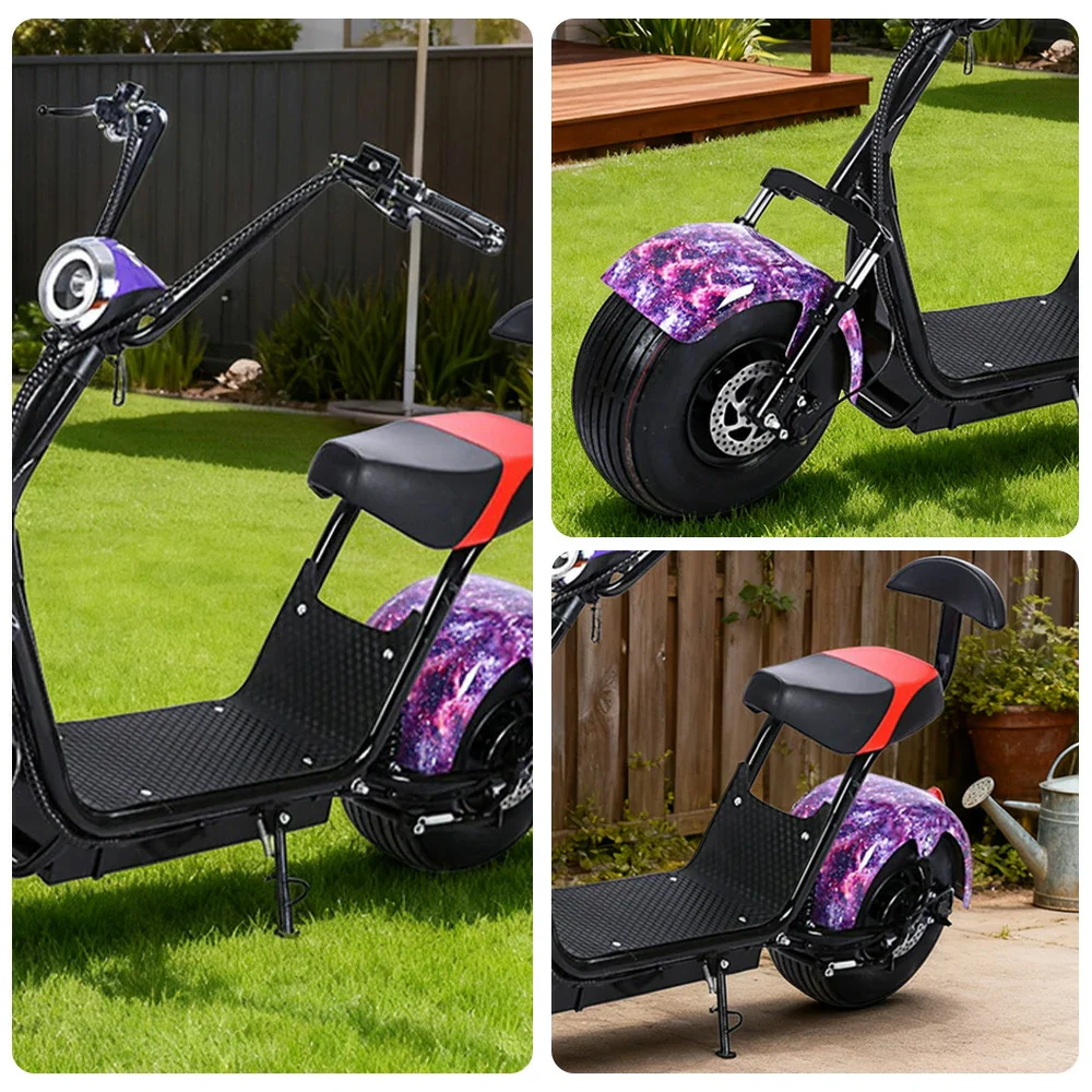 AKEZ Harley Electric Scooter 60V 1500W/2000W Brushless Motor, Lithium Battery, Dual Suspension & Rear Backrest Cruise at 25km/h - Unlock More Power (Details Inside)* - Image 3