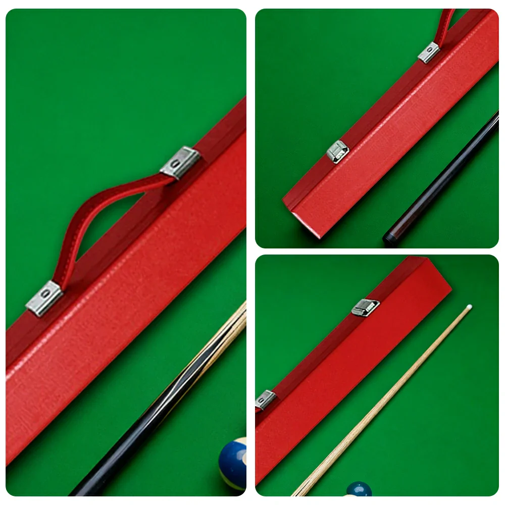 ARIX 2-Piece Cue Case 32", Hard Shell with Soft Padded Lining, Metal Clasps and Carry Handle - Red - Image 3