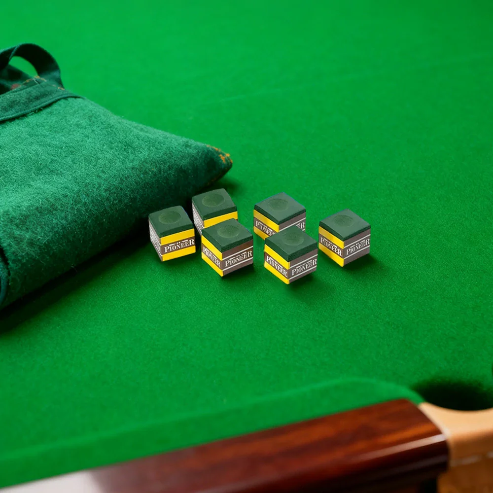 ARIX Pioneer Chalk 6-Pack, Tournament-Grade Cue Chalk with Smooth Coating - Green - Image 2