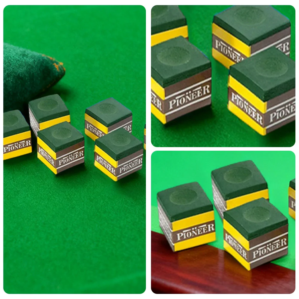 ARIX Pioneer Chalk 6-Pack, Tournament-Grade Cue Chalk with Smooth Coating - Green - Image 3