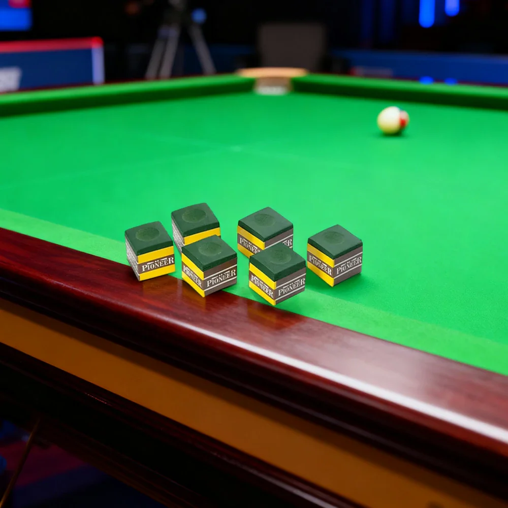 ARIX Pioneer Chalk 6-Pack, Tournament-Grade Cue Chalk with Smooth Coating - Green - Image 4