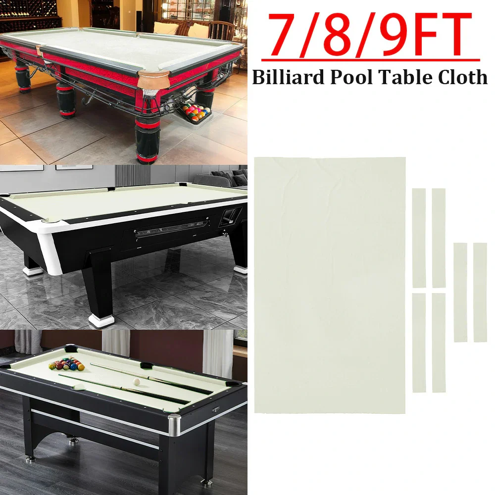 ARIX 7/8/9FT Billiard Table Cloth - High-Density Wool Blend, Anti-Pilling Durable Fabric for Smooth & Accurate Play - Apple Green