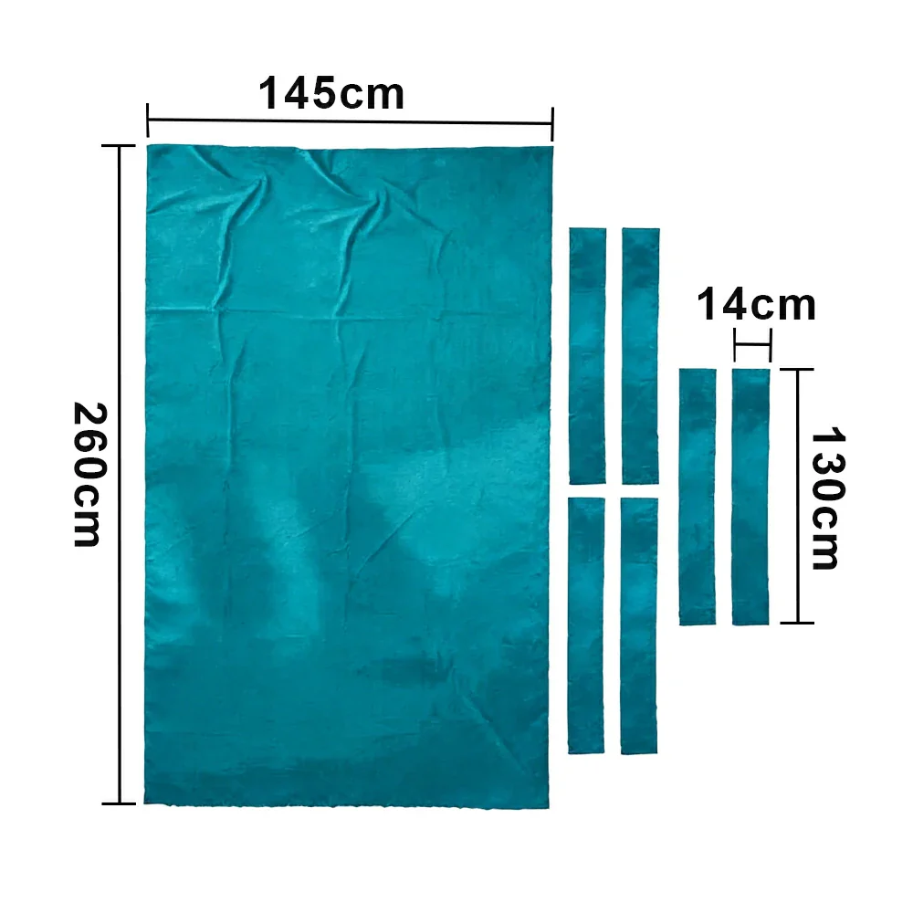 ARIX 7/8/9FT Billiard Table Cloth - High-Density Wool Blend, Anti-Pilling Durable Fabric for Smooth & Accurate Play - Aqua Blue - Image 7