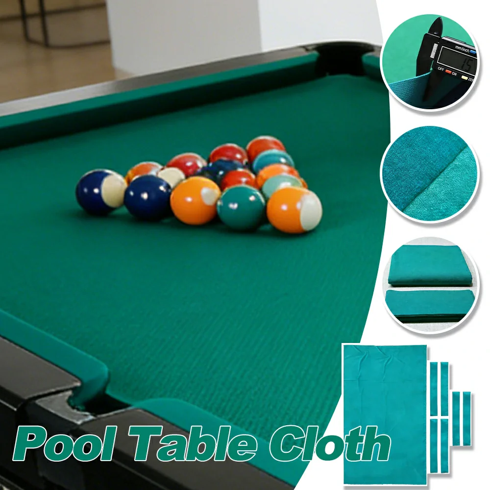 ARIX 7/8/9FT Billiard Table Cloth - High-Density Wool Blend, Anti-Pilling Durable Fabric for Smooth & Accurate Play - Aqua Teal - Image 3