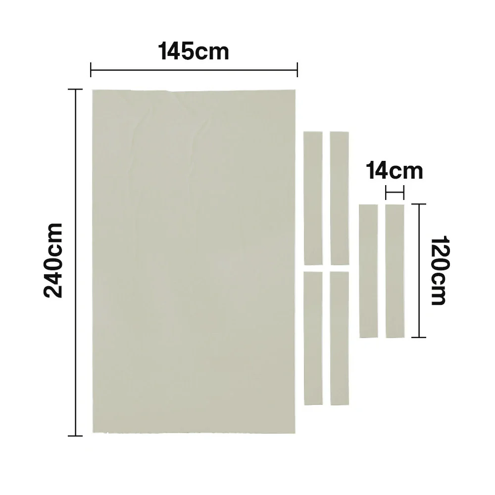 ARIX 7/8/9FT Billiard Table Cloth - High-Density Wool Blend, Anti-Pilling Durable Fabric for Smooth & Accurate Play - Beige & White - Image 6