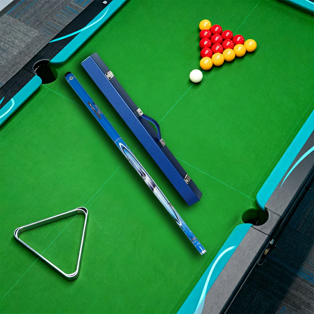 ARIX 2-Piece Cue with C44 Hard Case, 57" Composite Cue & 32"  Rigid Case – Secure Latches & Padded Interior - Blue - Image 4