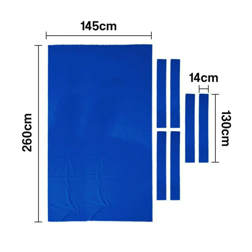 ARIX 7/8/9FT Billiard Table Cloth - High-Density Wool Blend, Anti-Pilling Durable Fabric for Smooth & Accurate Play - Blue - Image 7