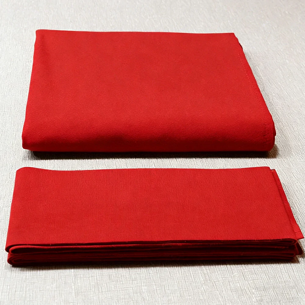 ARIX 7/8/9FT Billiard Table Cloth - High-Density Wool Blend, Anti-Pilling Durable Fabric for Smooth & Accurate Play - Bright Red - Image 2