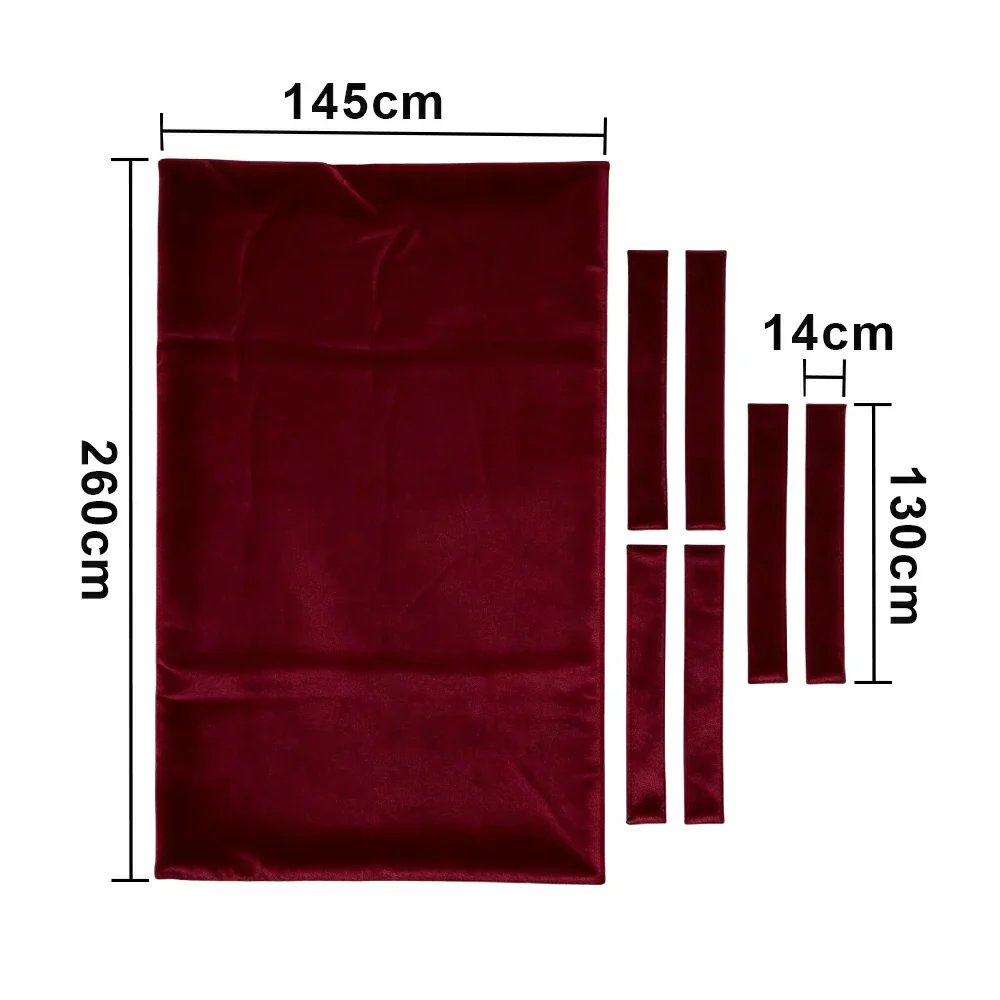 ARIX 7/8/9FT Billiard Table Cloth - High-Density Wool Blend, Anti-Pilling Durable Fabric for Smooth & Accurate Play - Deep Burgundy - Image 7