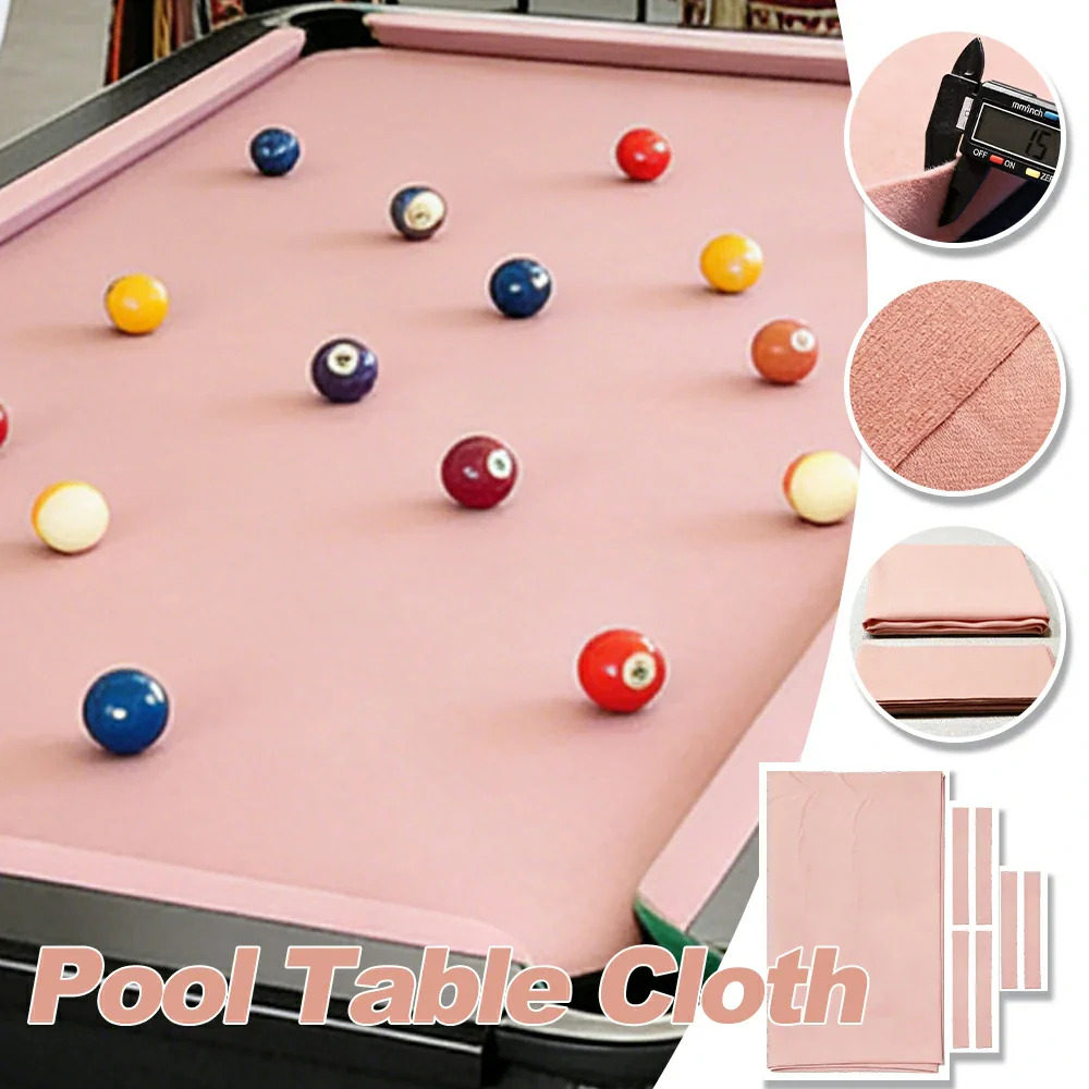 ARIX 7/8/9FT Billiard Table Cloth - High-Density Wool Blend, Anti-Pilling Durable Fabric for Smooth & Accurate Play - Dusty Pink - Image 3
