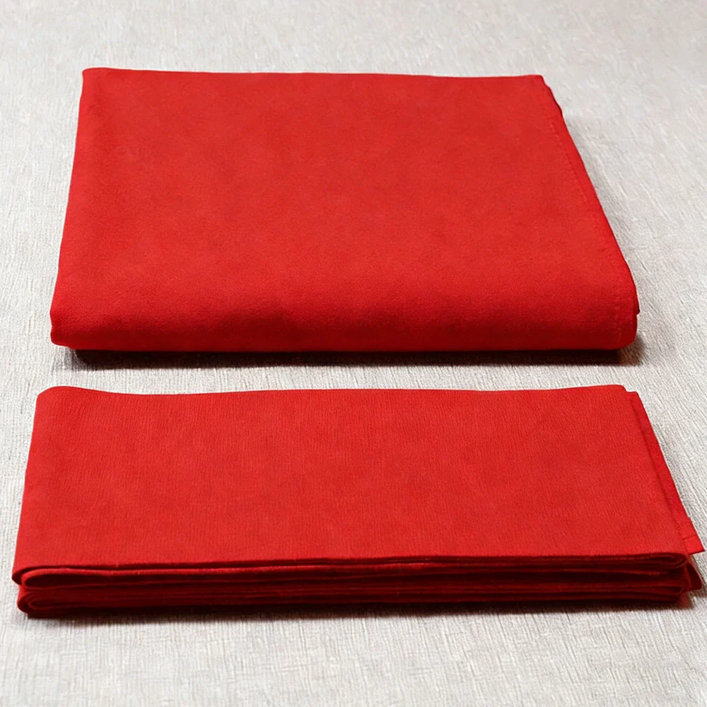 ARIX 7/8/9FT Billiard Table Cloth - High-Density Wool Blend, Anti-Pilling Durable Fabric for Smooth & Accurate Play - Flame Red - Image 2