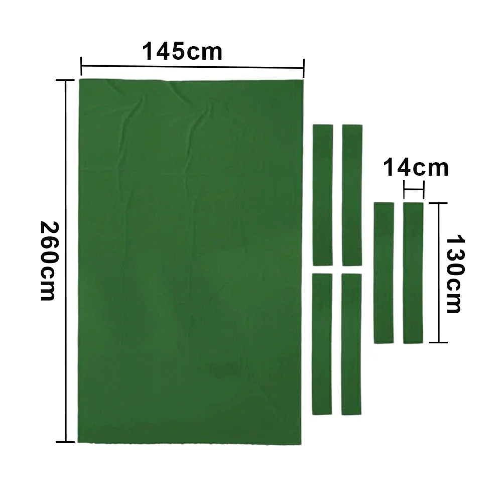 ARIX 7/8/9FT Billiard Table Cloth - High-Density Wool Blend, Anti-Pilling Durable Fabric for Smooth & Accurate Play - Forest Green - Image 7