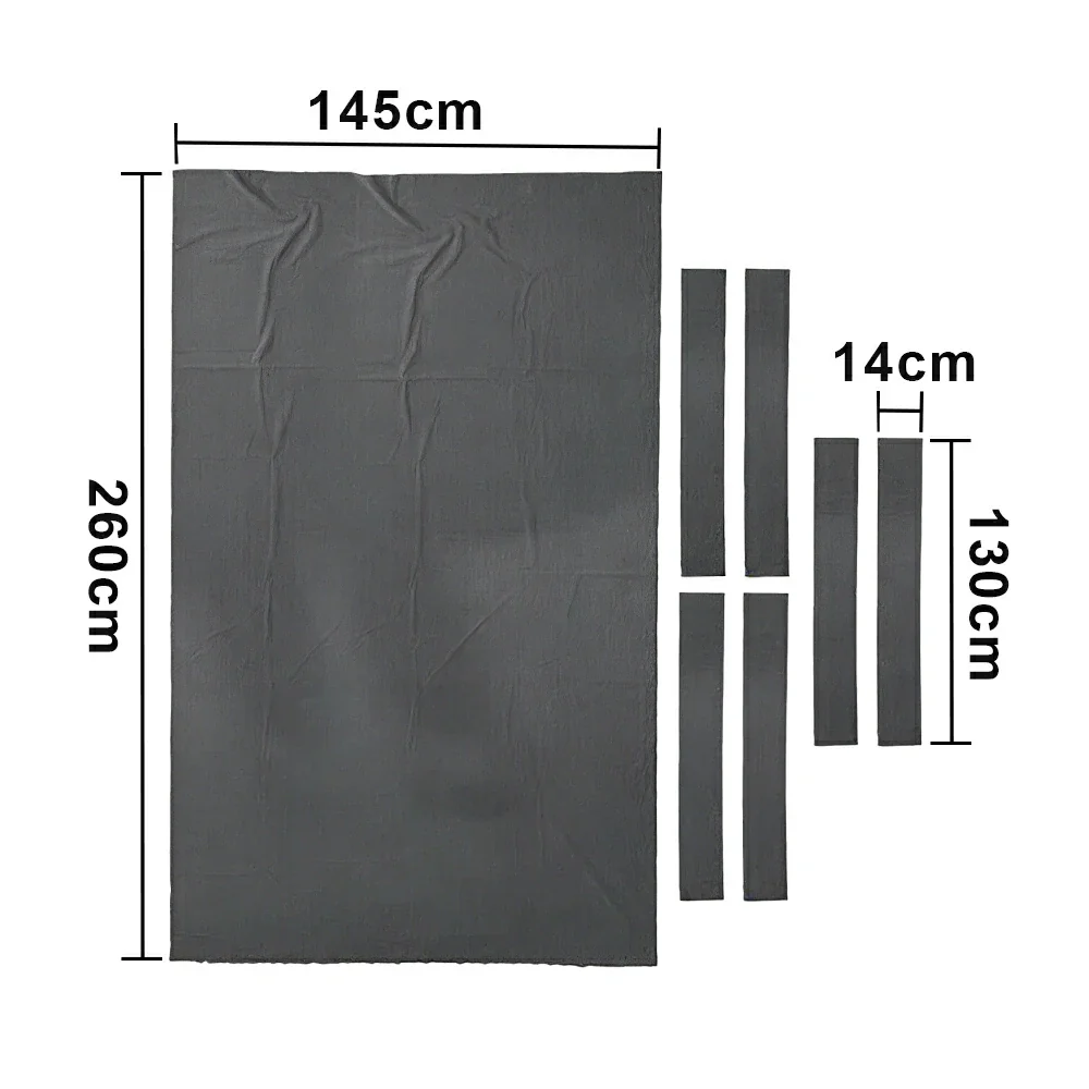 ARIX 7/8/9FT Billiard Table Cloth - High-Density Wool Blend, Anti-Pilling Durable Fabric for Smooth & Accurate Play - Graphite Grey - Image 7