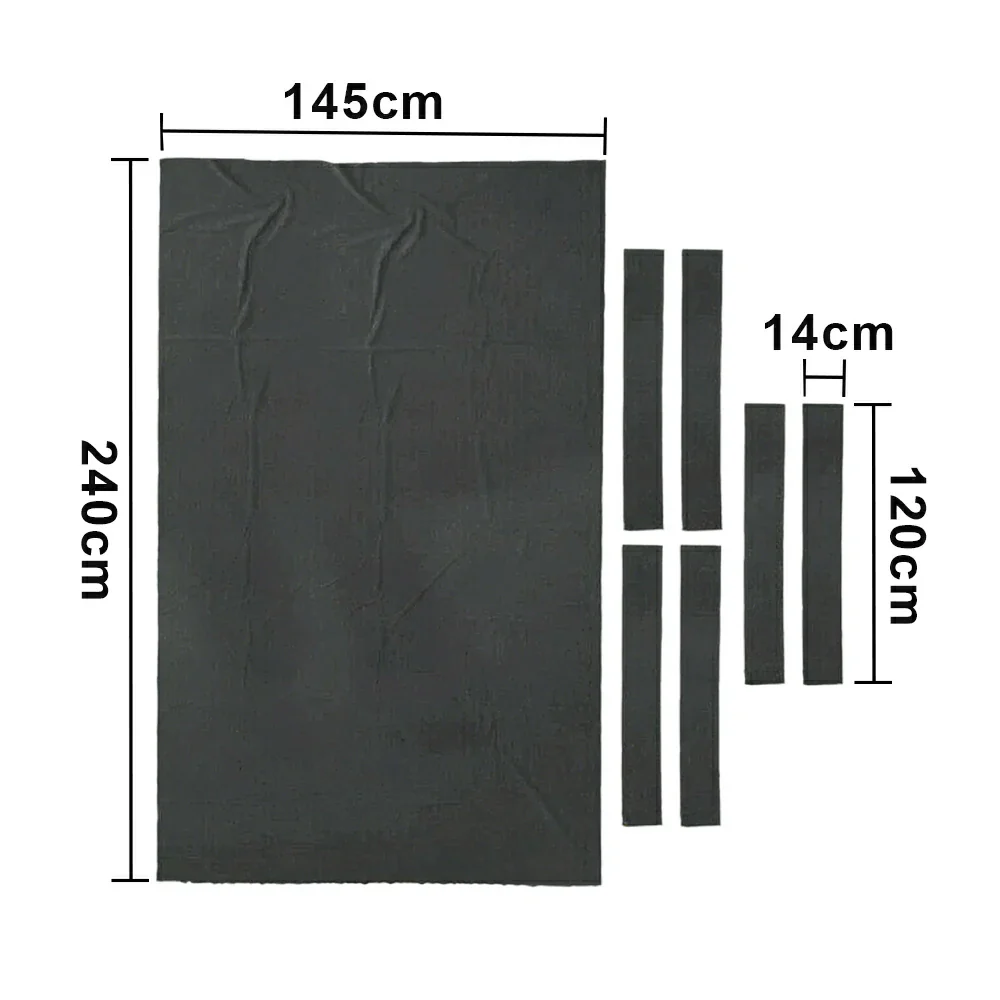 ARIX 7/8/9FT Billiard Table Cloth - High-Density Wool Blend, Anti-Pilling Durable Fabric for Smooth & Accurate Play - Heavy Charcoal Grey - Image 6