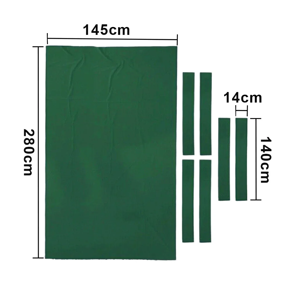ARIX 7/8/9FT Billiard Table Cloth - High-Density Wool Blend, Anti-Pilling Durable Fabric for Smooth & Accurate Play - Jewel Green - Image 8