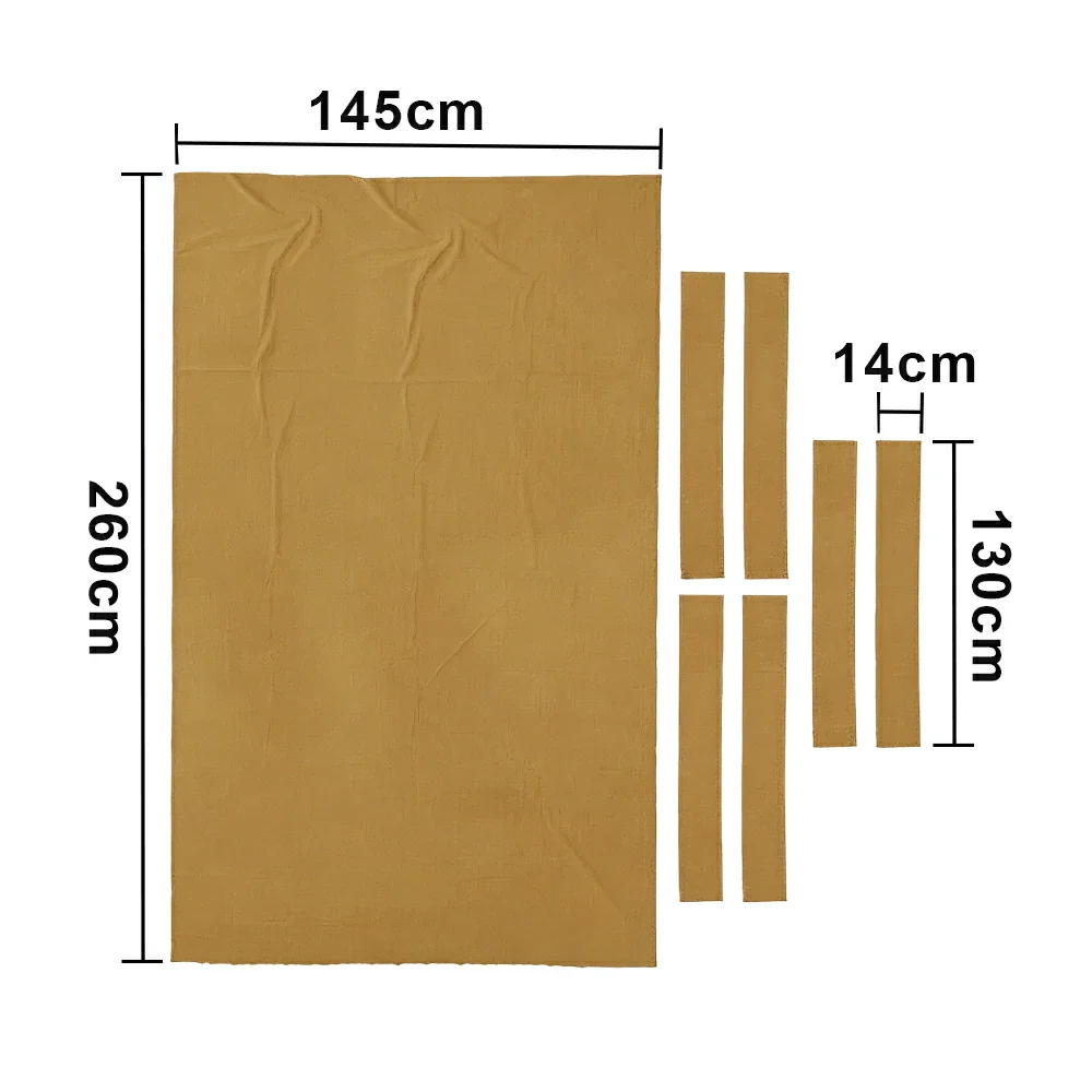 ARIX 7/8/9FT Billiard Table Cloth - High-Density Wool Blend, Anti-Pilling Durable Fabric for Smooth & Accurate Play - Light Camel - Image 7