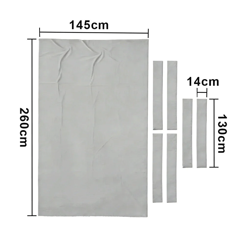 ARIX 7/8/9FT Billiard Table Cloth - High-Density Wool Blend, Anti-Pilling Durable Fabric for Smooth & Accurate Play - Light Grey - Image 7