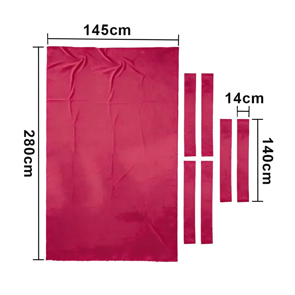 ARIX 7/8/9FT Billiard Table Cloth - High-Density Wool Blend, Anti-Pilling Durable Fabric for Smooth & Accurate Play - Light Pink - Image 8