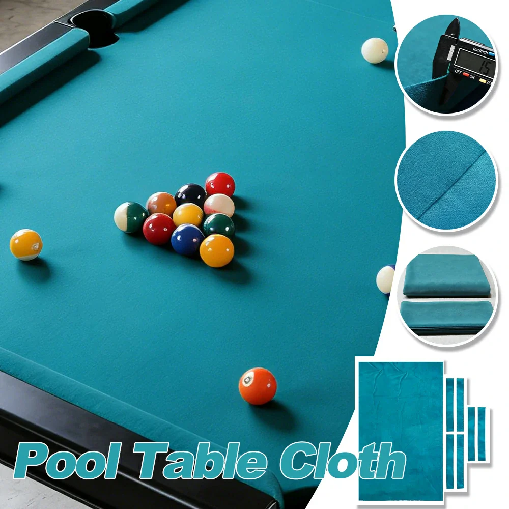 ARIX 7/8/9FT Billiard Table Cloth - High-Density Wool Blend, Anti-Pilling Durable Fabric for Smooth & Accurate Play - Mint Green - Image 3