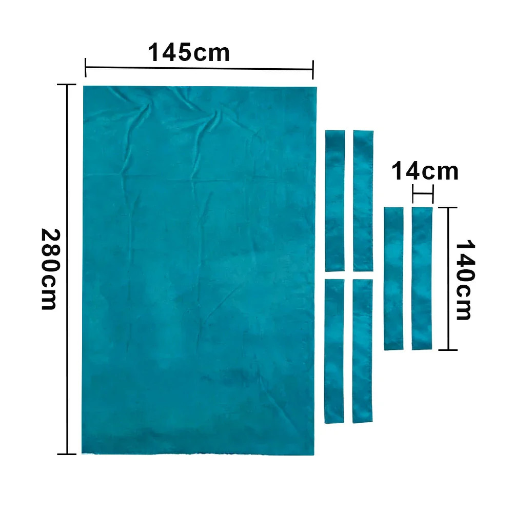 ARIX 7/8/9FT Billiard Table Cloth - High-Density Wool Blend, Anti-Pilling Durable Fabric for Smooth & Accurate Play - Mint Green - Image 8