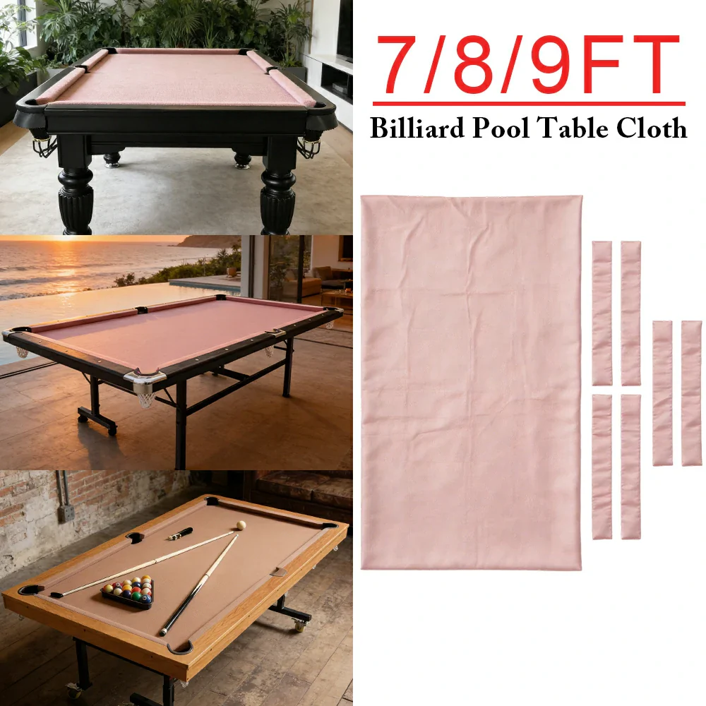 ARIX 7/8/9FT Billiard Table Cloth - High-Density Wool Blend, Anti-Pilling Durable Fabric for Smooth & Accurate Play - Nude Peach