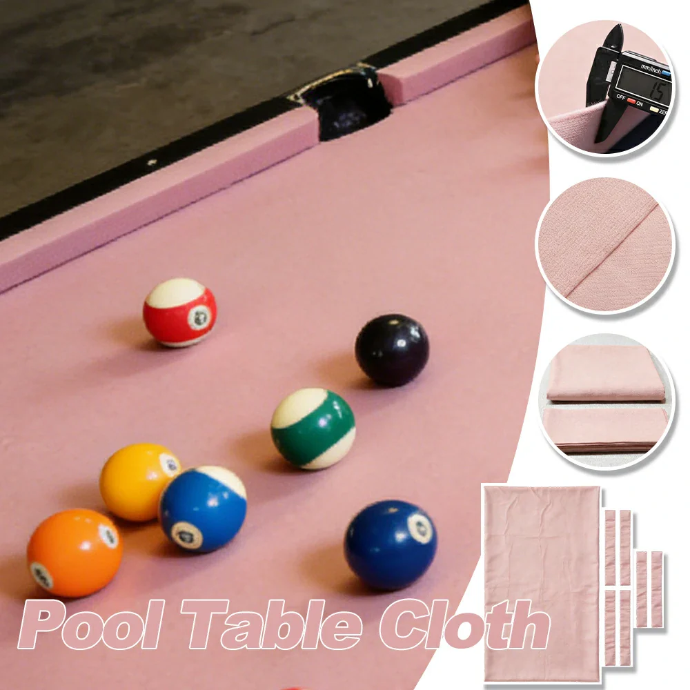 ARIX 7/8/9FT Billiard Table Cloth - High-Density Wool Blend, Anti-Pilling Durable Fabric for Smooth & Accurate Play - Nude Peach - Image 3