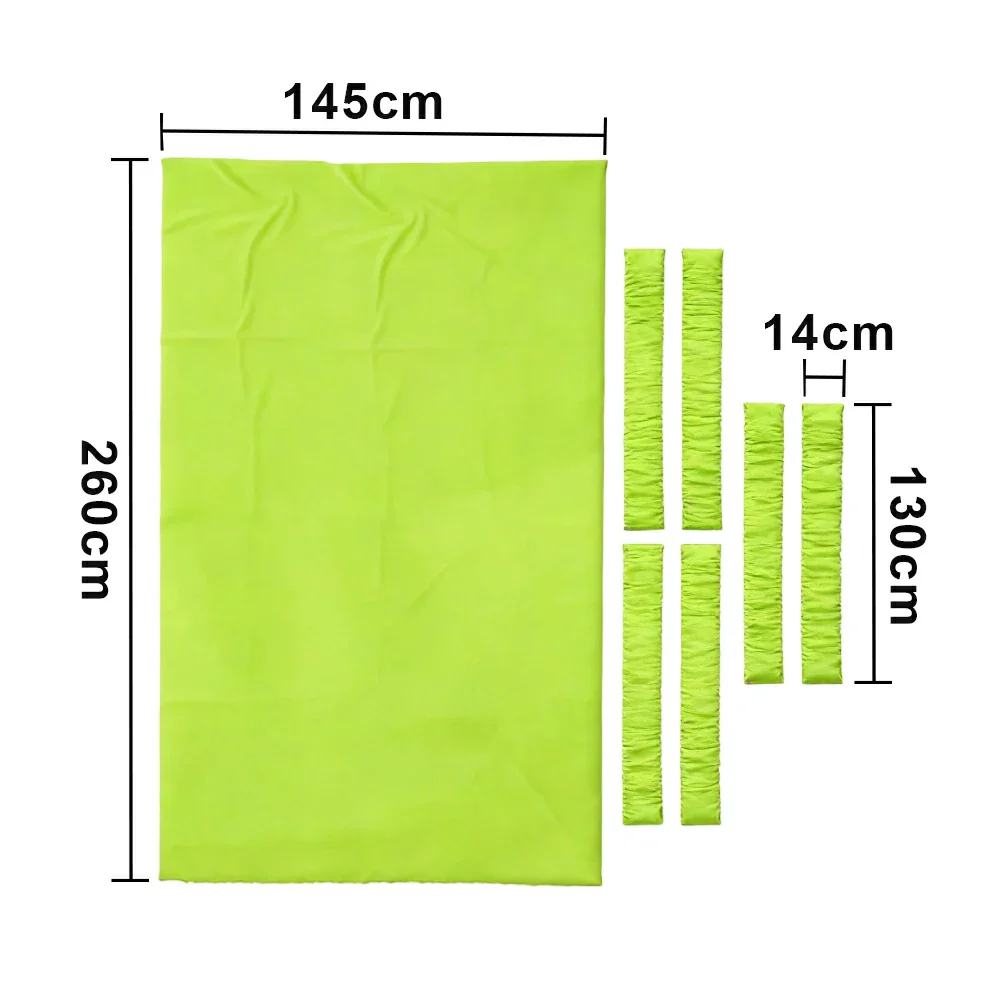 ARIX 7/8/9FT Billiard Table Cloth - High-Density Wool Blend, Anti-Pilling Durable Fabric for Smooth & Accurate Play - Neon Green - Image 7