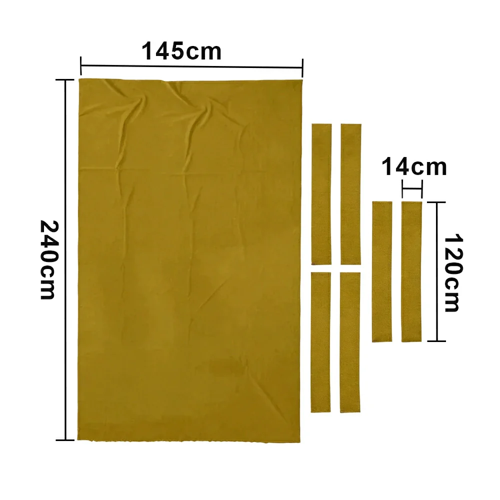 ARIX 7/8/9FT Billiard Table Cloth - High-Density Wool Blend, Anti-Pilling Durable Fabric for Smooth & Accurate Play - Olive Yellow - Image 6