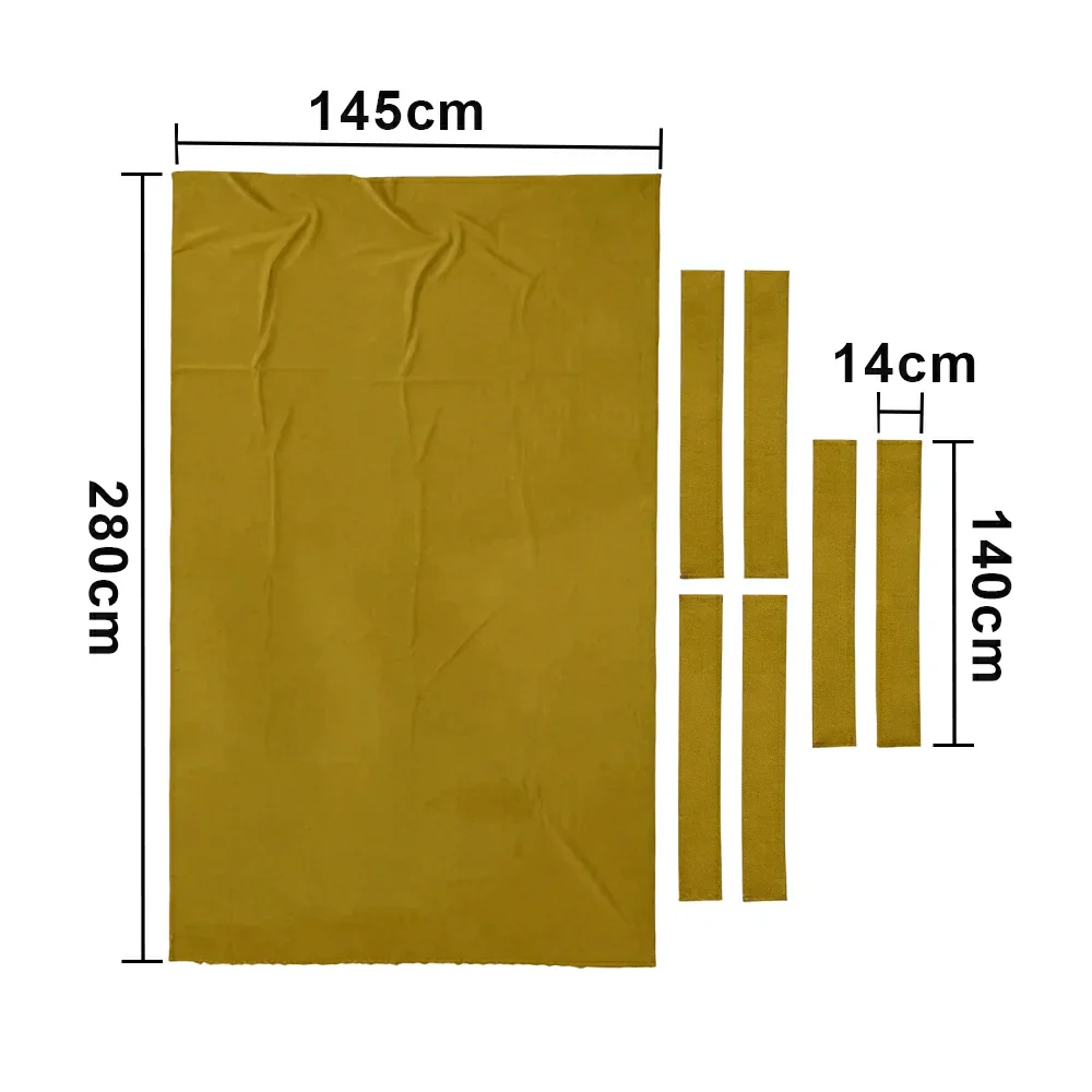 ARIX 7/8/9FT Billiard Table Cloth - High-Density Wool Blend, Anti-Pilling Durable Fabric for Smooth & Accurate Play - Olive Yellow - Image 8