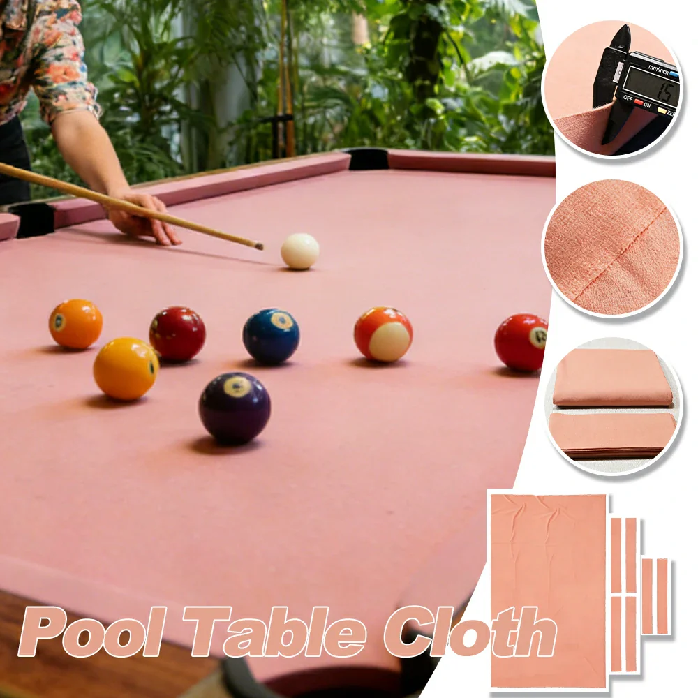 ARIX 7/8/9FT Billiard Table Cloth - High-Density Wool Blend, Anti-Pilling Durable Fabric for Smooth & Accurate Play - Peach - Image 3
