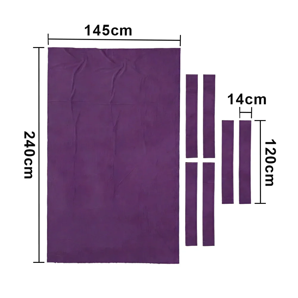 ARIX 7/8/9FT Billiard Table Cloth - High-Density Wool Blend, Anti-Pilling Durable Fabric for Smooth & Accurate Play - Purple - Image 6
