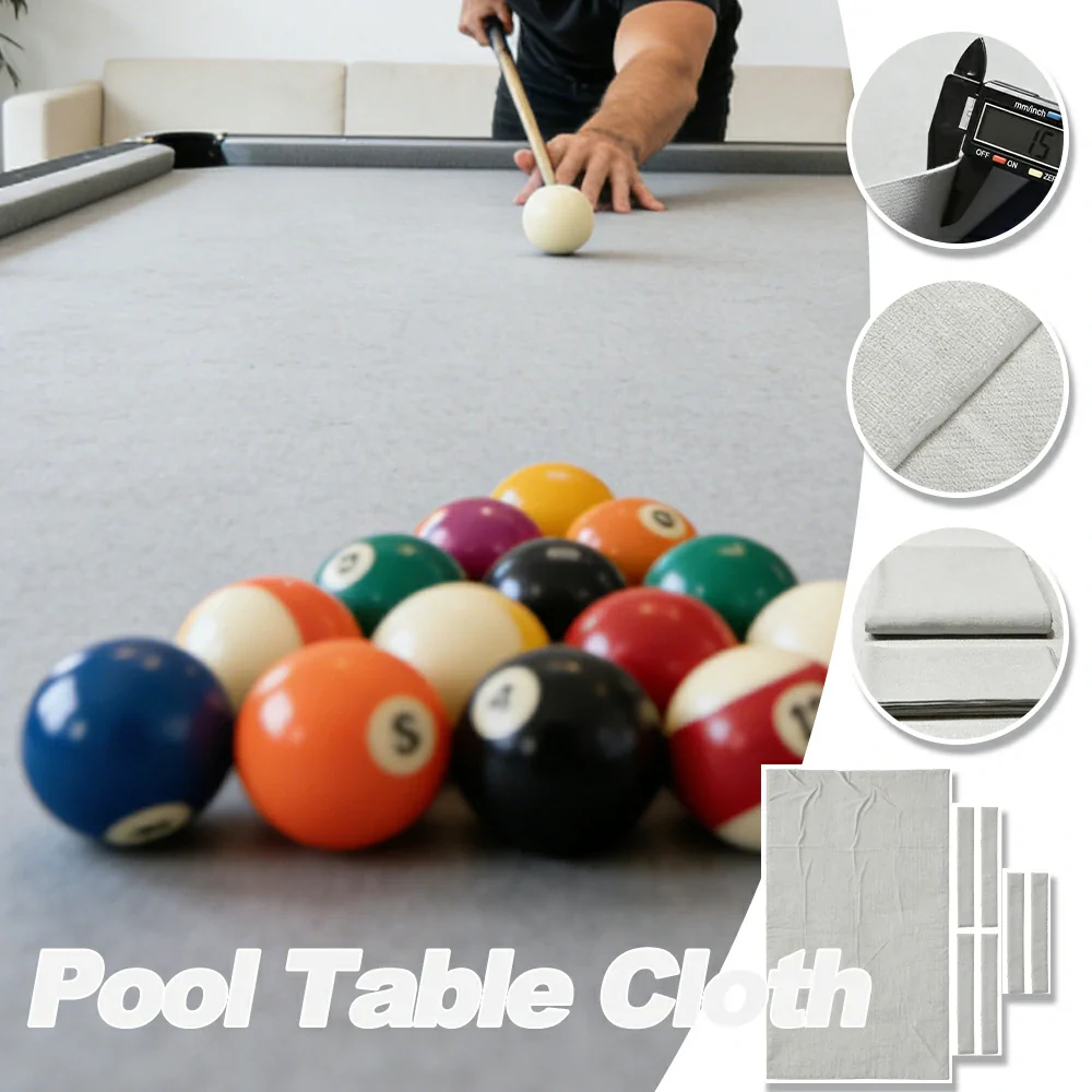 ARIX 7/8/9FT Billiard Table Cloth - High-Density Wool Blend, Anti-Pilling Durable Fabric for Smooth & Accurate Play - Pure White - Image 3