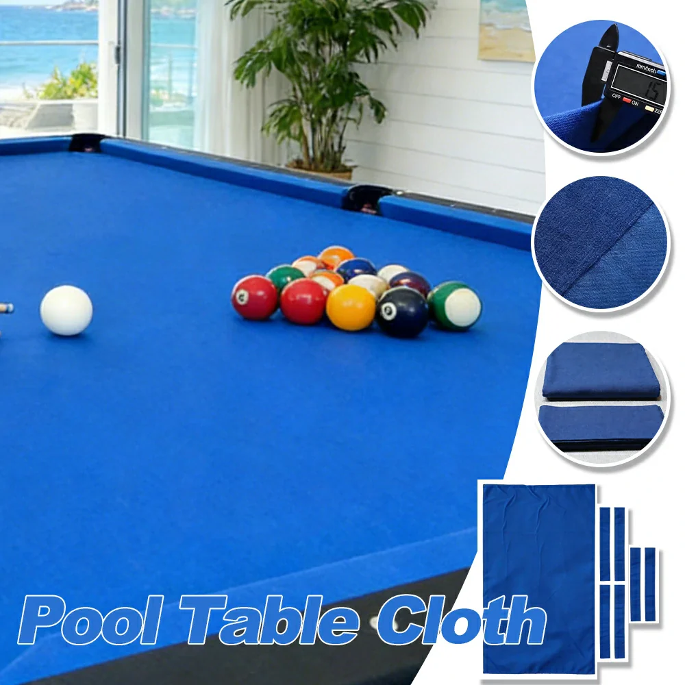 ARIX 7/8/9FT Billiard Table Cloth - High-Density Wool Blend, Anti-Pilling Durable Fabric for Smooth & Accurate Play - Sky Blue - Image 3