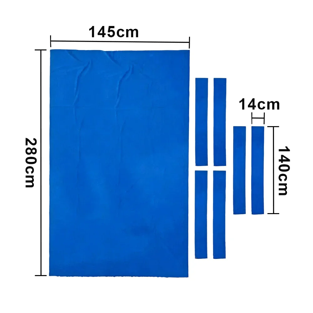 ARIX 7/8/9FT Billiard Table Cloth - High-Density Wool Blend, Anti-Pilling Durable Fabric for Smooth & Accurate Play - Cloud Blue - Image 8