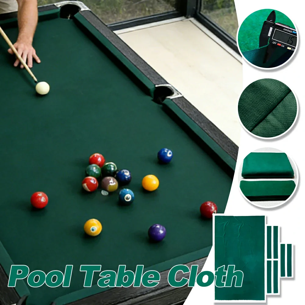 ARIX 7/8/9FT Billiard Table Cloth - High-Density Wool Blend, Anti-Pilling Durable Fabric for Smooth & Accurate Play - Teal Green - Image 3