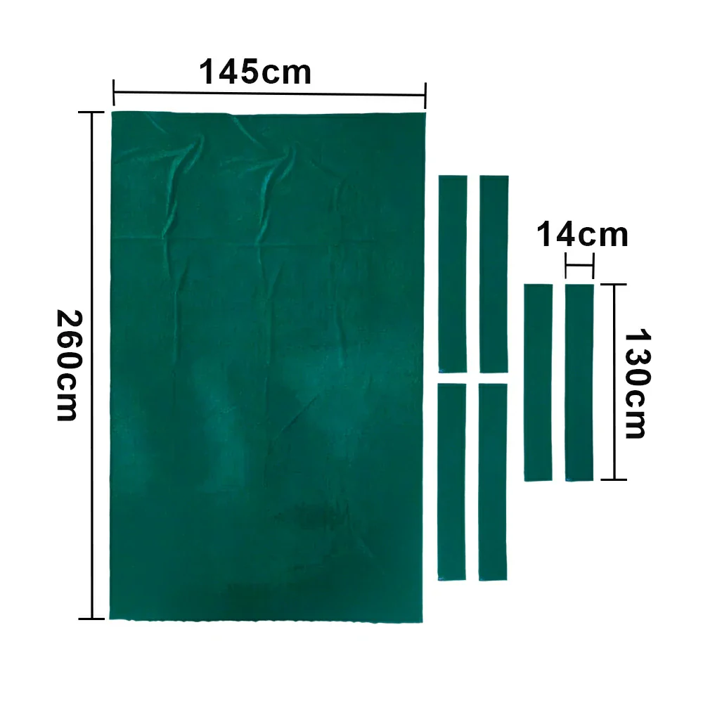 ARIX 7/8/9FT Billiard Table Cloth - High-Density Wool Blend, Anti-Pilling Durable Fabric for Smooth & Accurate Play - Teal Green - Image 7