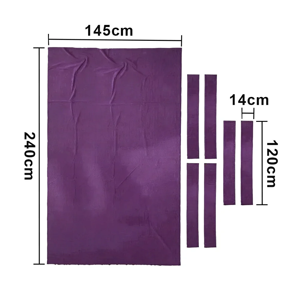 ARIX 7/8/9FT Billiard Table Cloth - High-Density Wool Blend, Anti-Pilling Durable Fabric for Smooth & Accurate Play - Violet Purple - Image 6
