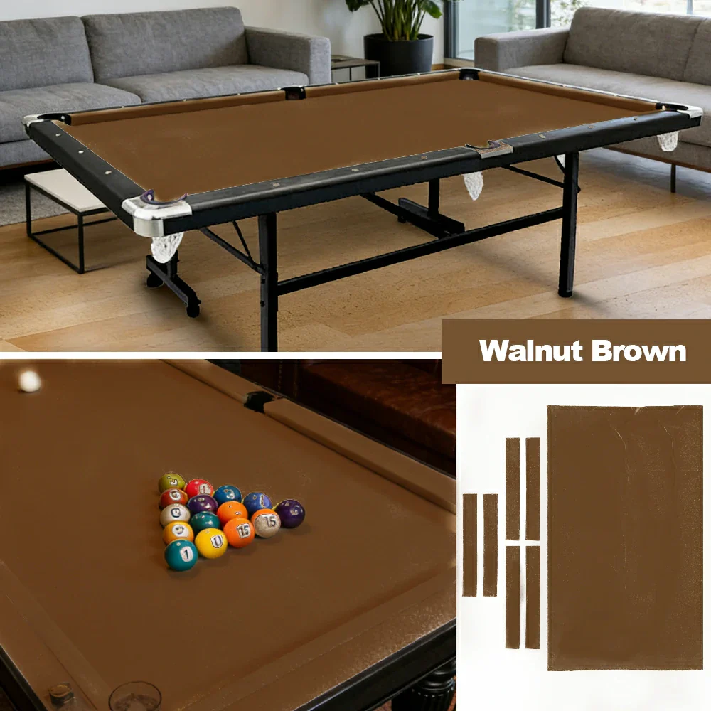 ARIX 7/8/9FT Billiard Table Cloth - High-Density Wool Blend, Anti-Pilling Durable Fabric for Smooth & Accurate Play - Walnut Brown - Image 4