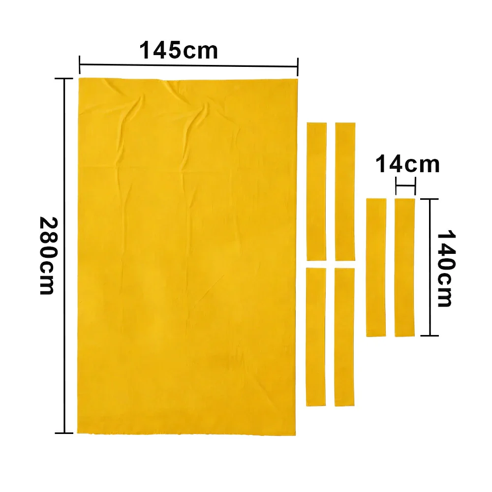 ARIX 7/8/9FT Billiard Table Cloth - High-Density Wool Blend, Anti-Pilling Durable Fabric for Smooth & Accurate Play - Yellow - Image 8